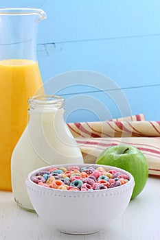 Delicious kids cereal loops