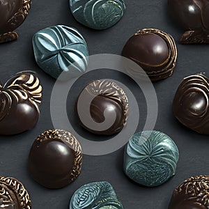 Delicious Knolling of Gourmet Chocolates for Your Next Design Project.