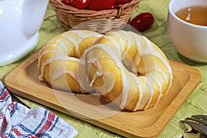 Delicious lemon donuts