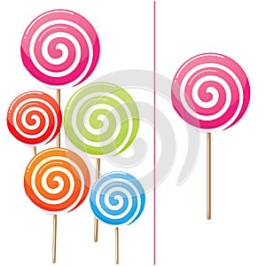Delicious lollipop collection photo