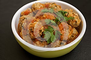 Delicious meatballs with sauce tomate