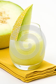 A delicious melon milkshake