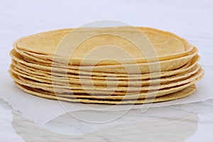 Delicious mexican corn tortillas