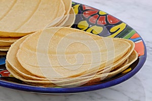 Delicious mexican corn tortillas