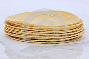 Delicious mexican corn tortillas