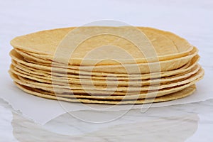 Delicious mexican corn tortillas