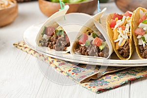 Delicious mexican tacos