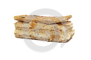 A delicious millefeuille piece of fruit photo