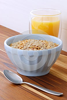 Delicious muesli breakfast