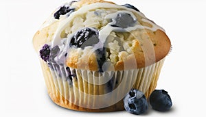 delicious muffin with blueberries.