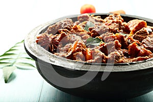 Delicious mutton rogan josh, Indian non vegetarian foods.