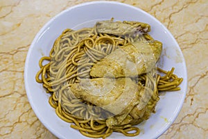 Delicious noodles in Restaurante Birmanes Nga Heong photo