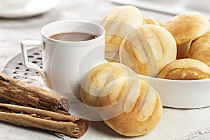 Delicious and nutritious almojabanas or pandebono, a food based on cassava flour and cheese photo