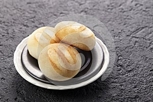 Delicious and nutritious almojabanas or pandebono, a food based on cassava flour and cheese