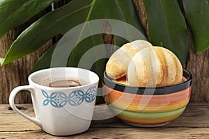 Delicious and nutritious almojabanas or pandebono photo