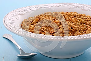 Delicious organic chunky granola cereal