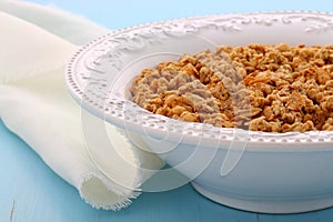 Delicious organic chunky granola cereal