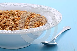 Delicious organic chunky granola cereal