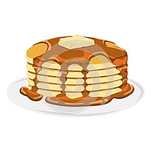 Delicious Pancake with Syrup