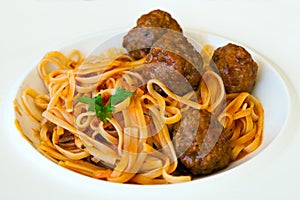 Delicious Pasta with Meatballs
