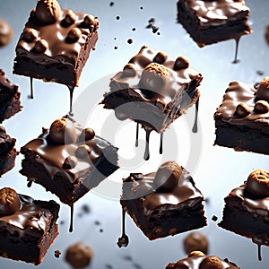 Delicious perfect brownie is fudgy, moist, and chocolaty. It has a crispy edge