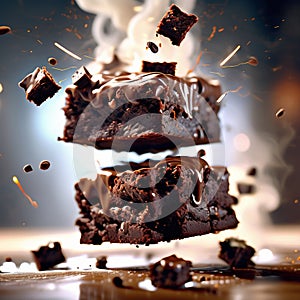 Delicious perfect brownie is fudgy, moist, and chocolaty. It has a crispy edge