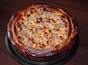 Delicious pie with apples