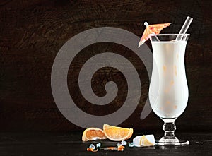 Delicious pina colada cocktail