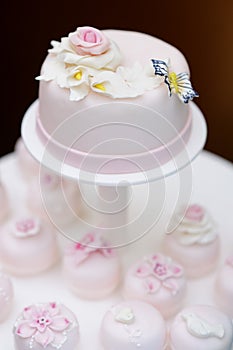 Excelente rosa pastel de boda a pasteles pequenos para una persona 