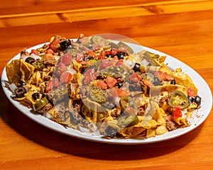 Delicious Plate of Nachos