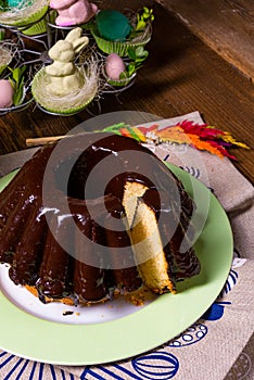 Delicious Polish Easter chocolate cake