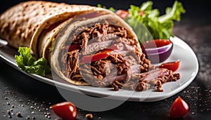 Delicious Pulled Pork Burrito