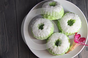 Delicious Putu Ayu cake from Indonesia