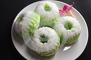 Delicious Putu Ayu cake from Indonesia