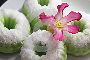 Delicious Putu Ayu cake from Indonesia