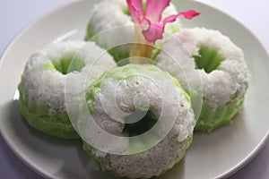 Delicious Putu Ayu cake from Indonesia