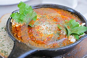 Delicious quinoa shakshuka with egg, For healthy meal