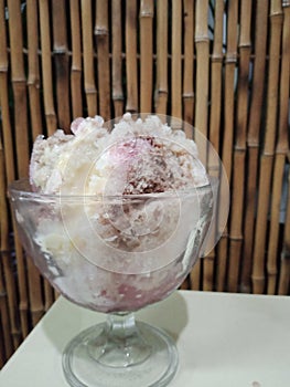 delicious red bean ice at the pempek stallÃ¯Â¿Â¼ photo