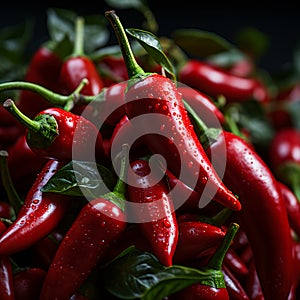 Delicious red hot chili pepper