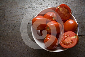 Delicious red tomatoes