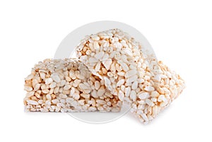 Delicious rice crispy treats isolated photo