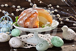 Easter ring cake in flower shape