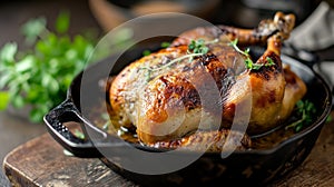 Delicious Roast Whole Chicken in a Cast Iron Dutch Oven