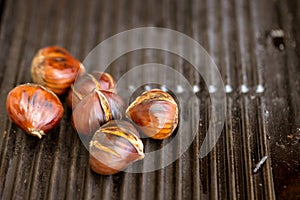 Delicious roasted chestnuts