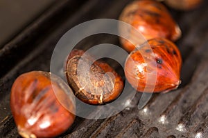 Delicious roasted chestnuts