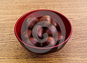 Delicious Roasted Chestnuts in A Small Bowl