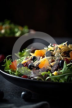 A Delicious Salad of Consumer Electronics, Alpha Food, and Closeup Fruit