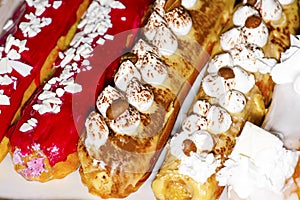 Delicious soft colored multicolored cake cafe