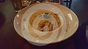 Delicious Spaghetti aglio olio Food