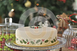 Delicious special Marzipan Christmas Cake